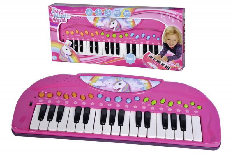 Růžové piáno Unicorn, 32 kláves